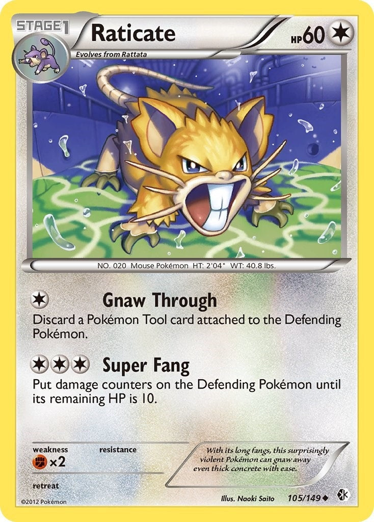 Raticate (105/149) (Boundaries Crossed) (BCR)