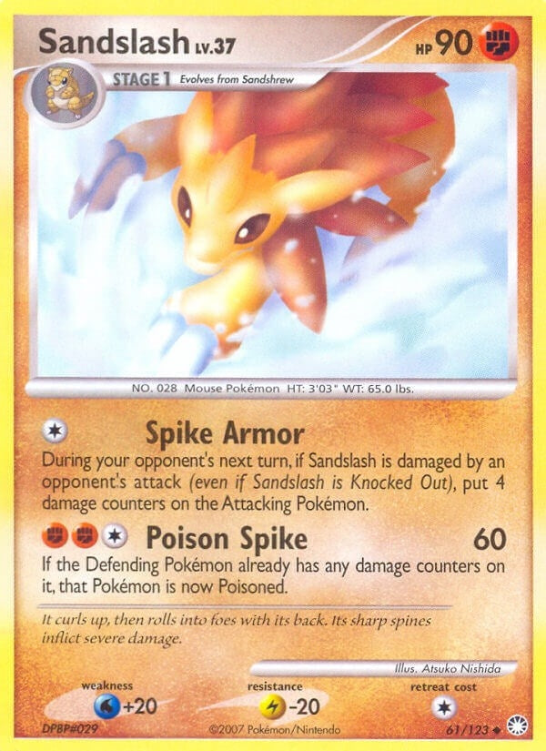 Sandslash (61/123) (Mysterious Treasures) (MT)