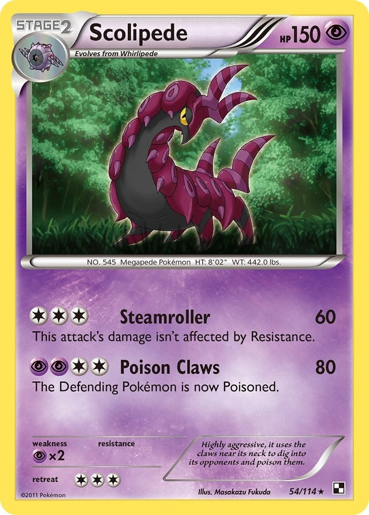 Scolipede (54/114) (Black and White) (BLW)