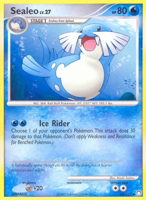 Sealeo (62/123) (Mysterious Treasures) (MT)