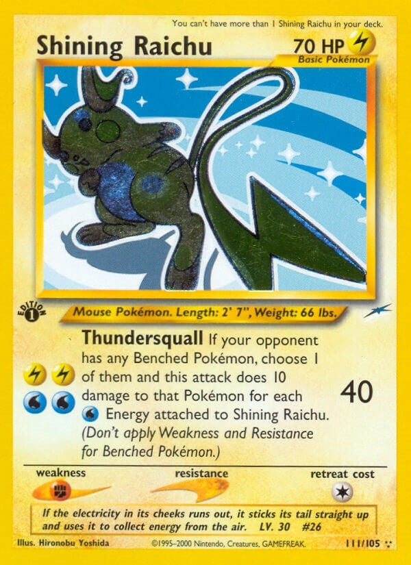 Shining Raichu (111/105) (Neo Destiny) (N4)