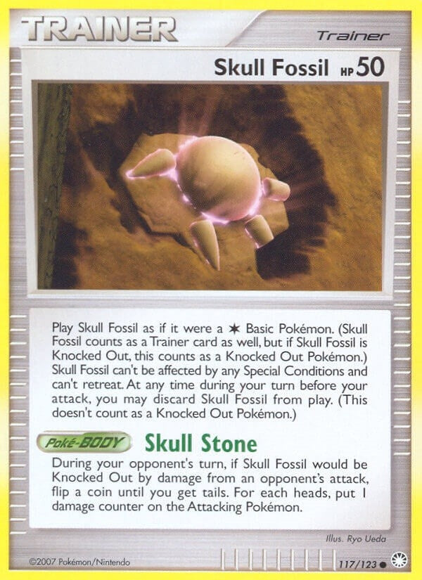 Skull Fossil (117/123) (Mysterious Treasures) (MT)