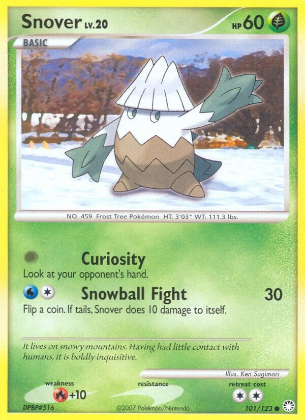 Snover (101/123) (Mysterious Treasures) (MT)