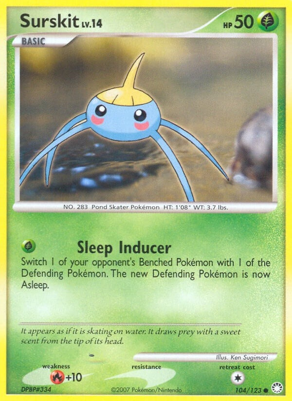 Surskit (104/123) (Mysterious Treasures) (MT)