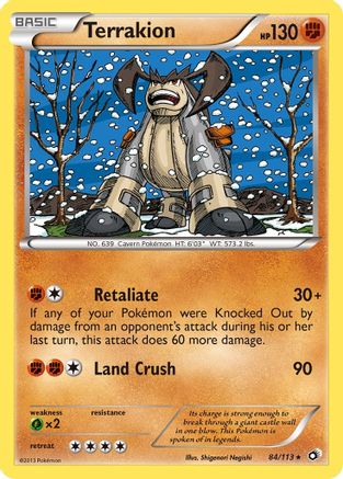 Terrakion 084/113 - Legendary Treasures Holofoil