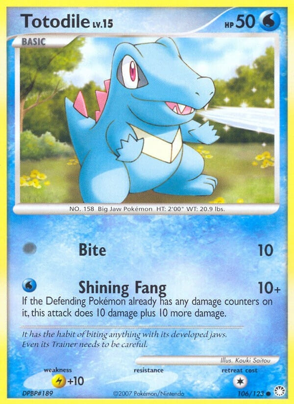 Totodile (106/123) (Mysterious Treasures) (MT)