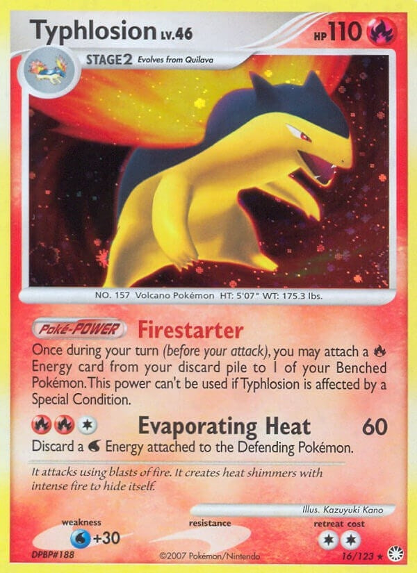 Typhlosion (16/123) (Mysterious Treasures) (MT)