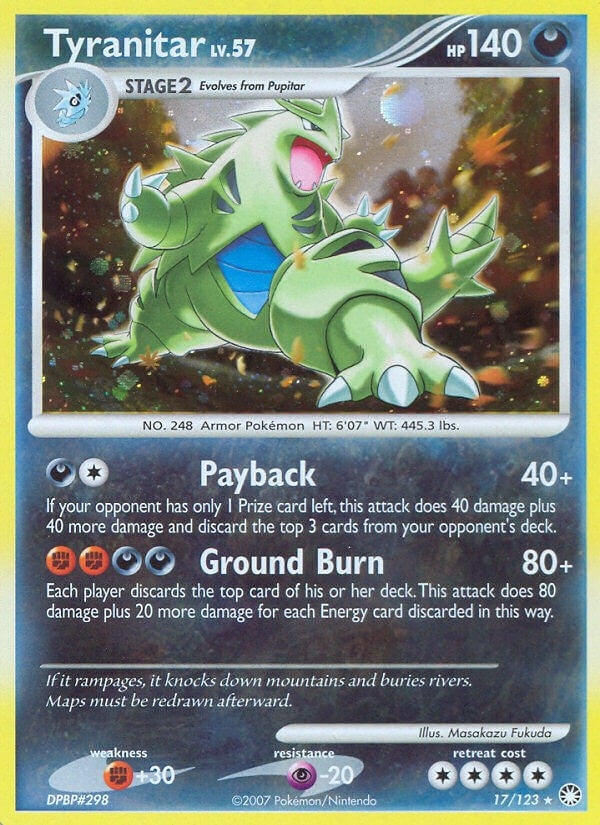 Tyranitar (17/123) (Mysterious Treasures) (MT)