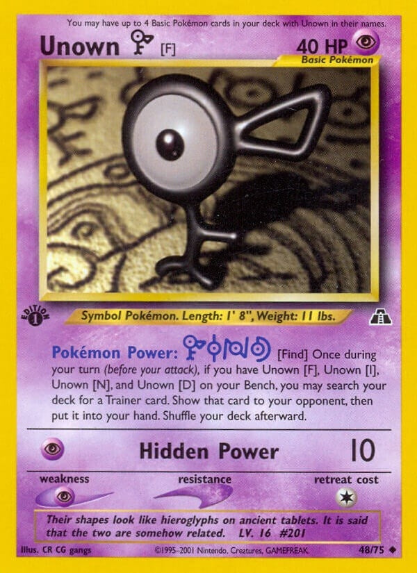 Unown [F] (48/75) (Neo Discovery) (N2)