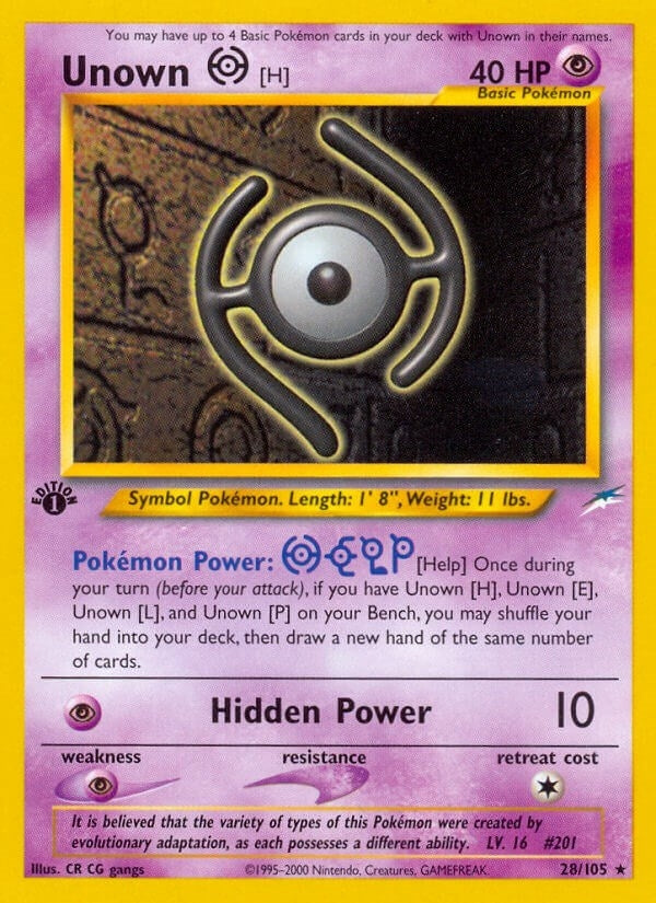 Unown [H] (028/105) (Neo Destiny) (N4)