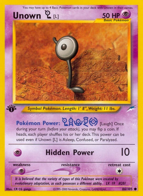 Unown [L] (086/105) (Neo Destiny) (N4)