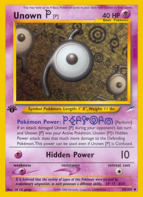 Unown [P] (058/105) (Neo Destiny) (N4)