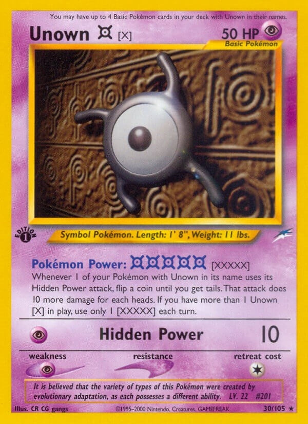 Unown [X] (030/105) (Neo Destiny) (N4)