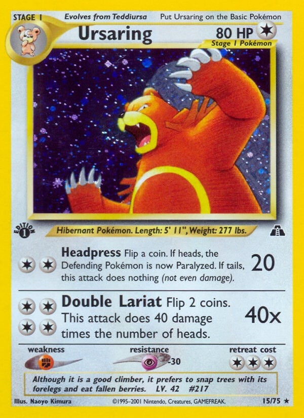 Ursaring (15) (15/75) (Neo Discovery) (N2)