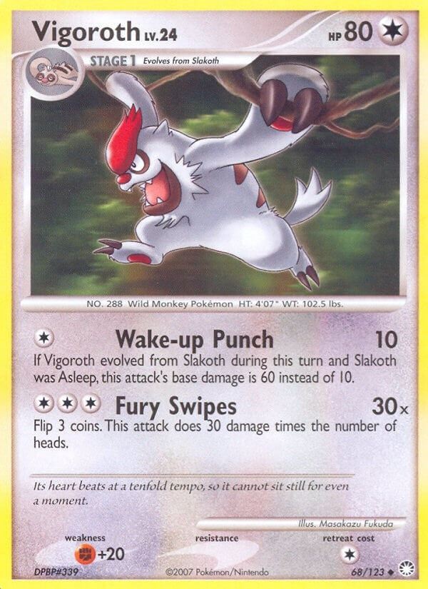 Vigoroth (68/123) (Mysterious Treasures) (MT)