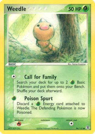 Weedle 086/112 - FireRed & LeafGreen