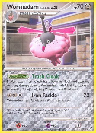 Wormadam Trash Cloak 043/132 - Secret Wonders