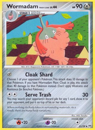 Wormadam Trash Cloak 051/99 - Arceus