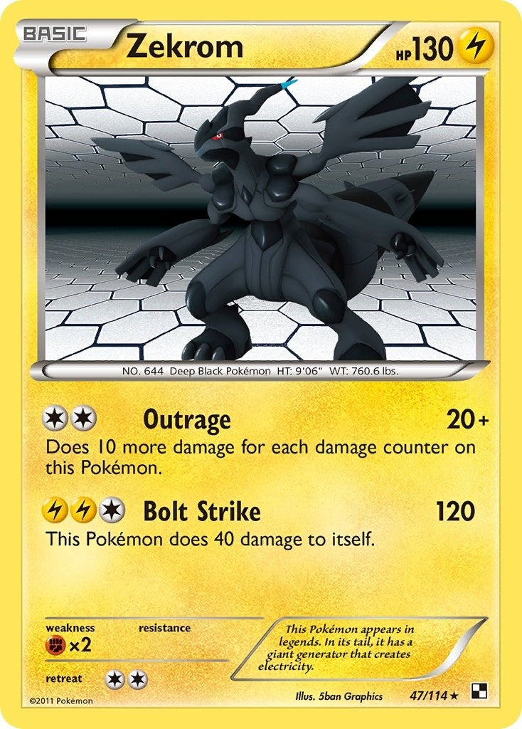 Zekrom (47/114) (Black and White) (BLW)