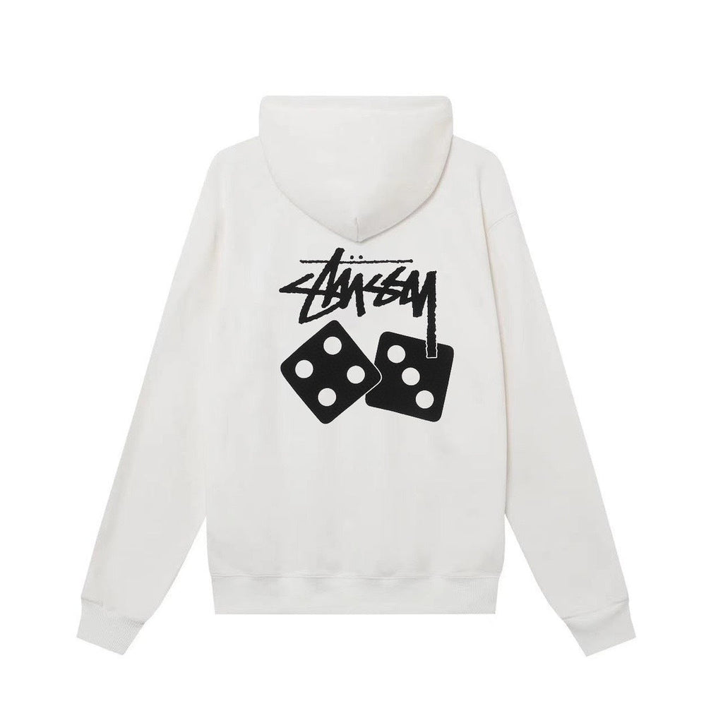Stussy Dice Hoodie in White