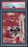 Jerry Rice HOF Signed 1999 Donruss Preferred Sig Card #3 49ers PSA/DNA 184790
