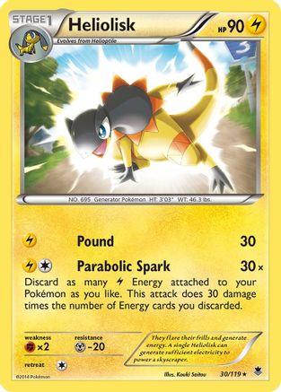 Heliolisk 030/119 - XY  Phantom Forces Reverse Holofoil