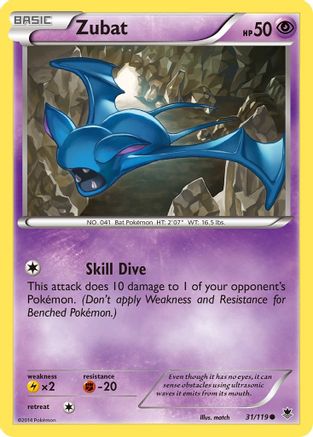 Zubat 031/119 - XY  Phantom Forces