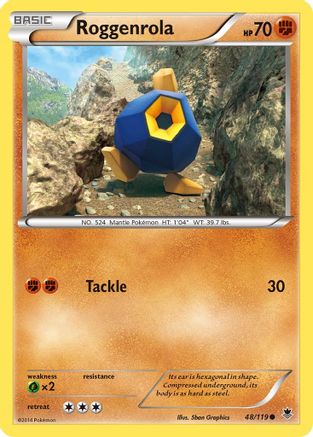 Roggenrola 048/119 - XY  Phantom Forces