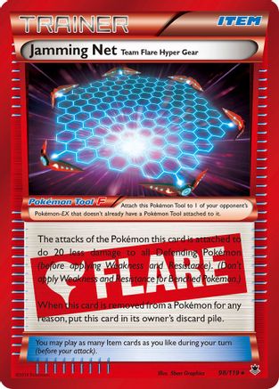Jamming Net 098/119 - XY  Phantom Forces Holofoil