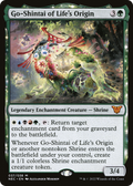 Go-Shintai of Life's Origin (NEC-037) - Neon Dynasty Commander: (enchantment)