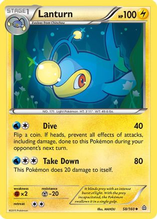 Lanturn 058/160 - XY  Primal Clash