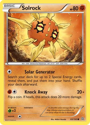 Solrock 083/160 - XY  Primal Clash