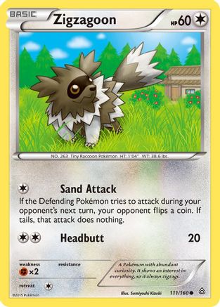Zigzagoon 111/160 - XY  Primal Clash