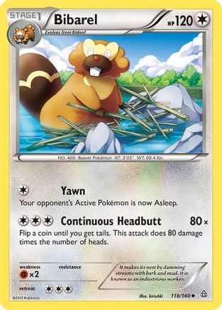 Bibarel 118/160 - XY  Primal Clash