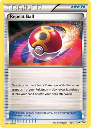 Repeat Ball 136/160 - XY  Primal Clash
