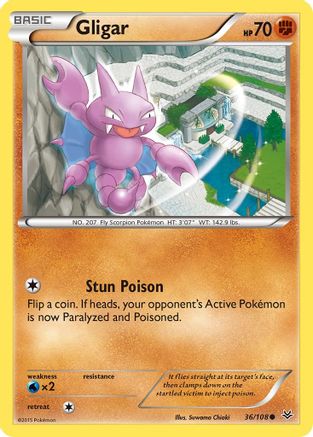 Gligar 036/108 - XY  Roaring Skies