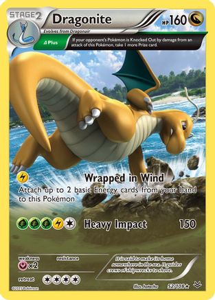 Dragonite (Delta) 052/108 - XY  Roaring Skies Reverse Holofoil