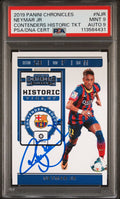 Neymar Jr Signed 2019 Panini Chronicles Historic Ticket - PSA 9 AUTO 9
