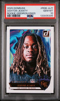Graded 2025 Panini Donruss Ashton Jeanty #RGKAJY Rookie Gridiron Kings Rookie RC Football Card PSA 10 Gem Mint