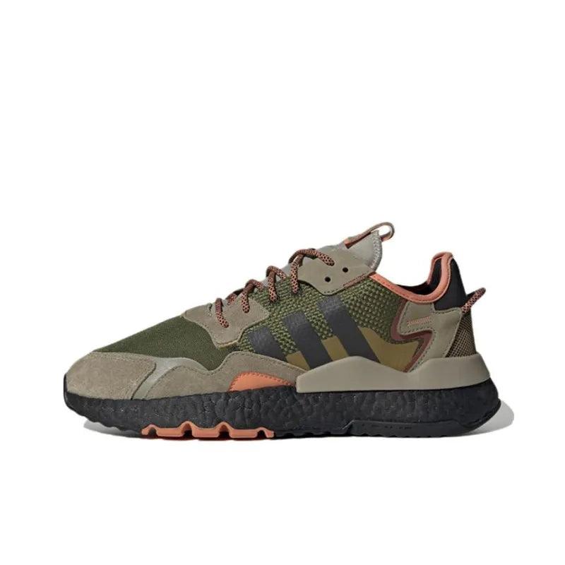 Adidas Nite Jogger Brown Dark Green - Men's Casual Sneakers