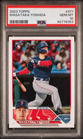 Graded 2023 Topps Masataka Yoshida #471 Rookie RC Baseball Card PSA 10 Gem Mint