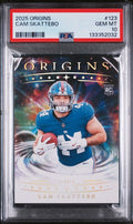 Graded 2025 Panini Origins Cam Skattebo #123 Rookie RC Football Card PSA 10 Gem Mint