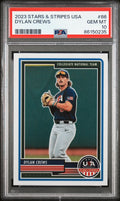 Graded 2023 Panini Stars & Stripes USA Dylan Crews #86 Rookie RC Baseball Card PSA 10 Gem Mint