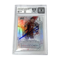 Robert Lewandowski Signed 2021-22 Topps Stadium Club Chrome UCL - BGS 8.5