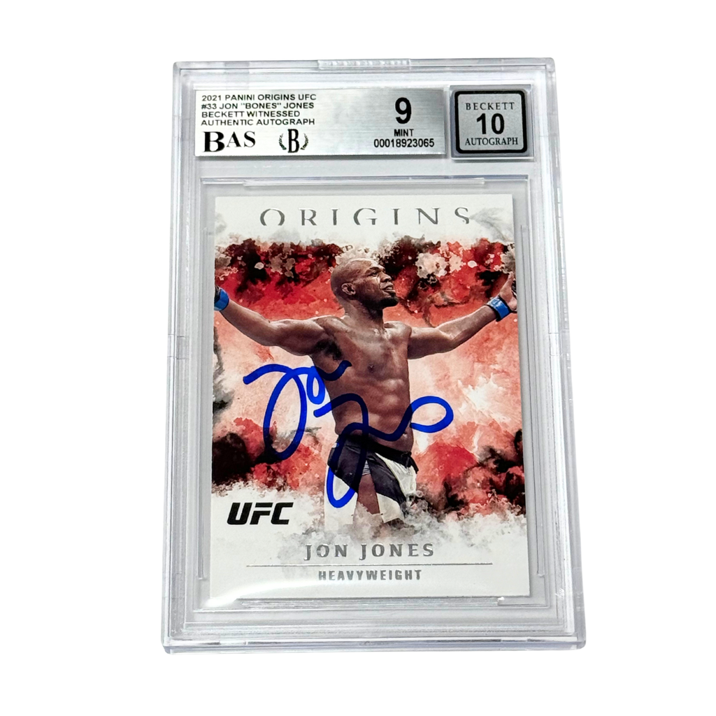 Jon Jones Signed 2021 Panini Origins UFC #33 – BGS 9 AUTO WITNESSED