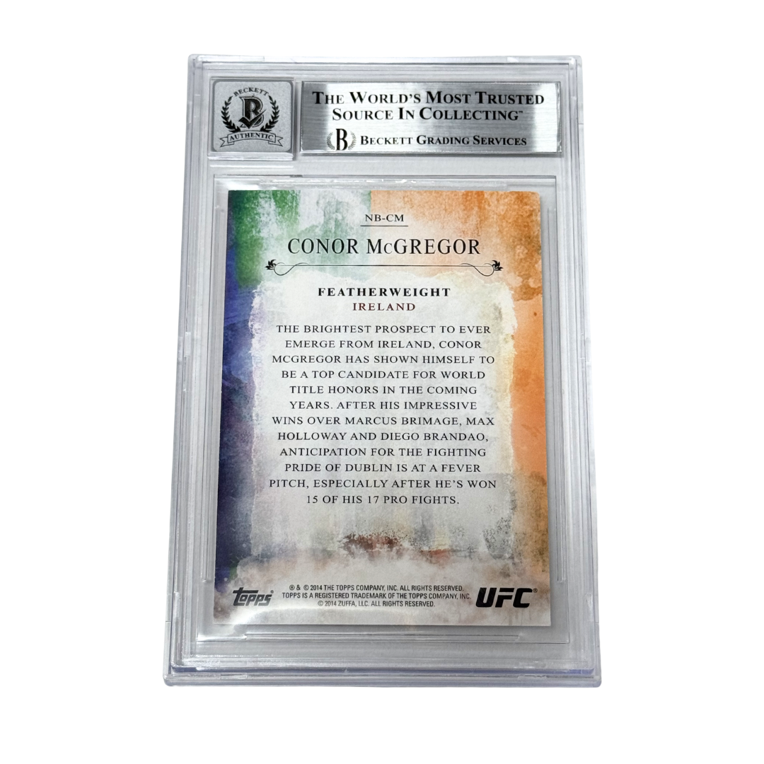 Conor McGregor Signed 2014 Topps UFC Bloodlines New Guard - BGS AUTO 10