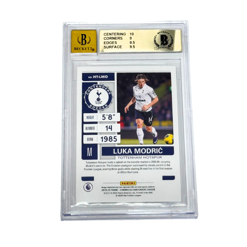 Luka Modric Signed 2019-20 Panini Contenders Historic Ticket – BGS 9.5 AUTO 10