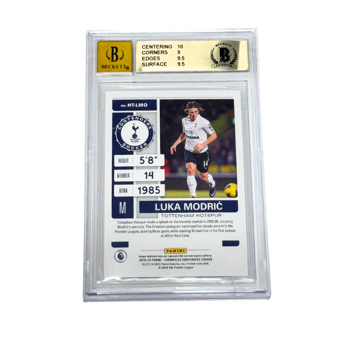 Luka Modric Signed 2019-20 Panini Contenders Historic Ticket – BGS 9.5 AUTO 10
