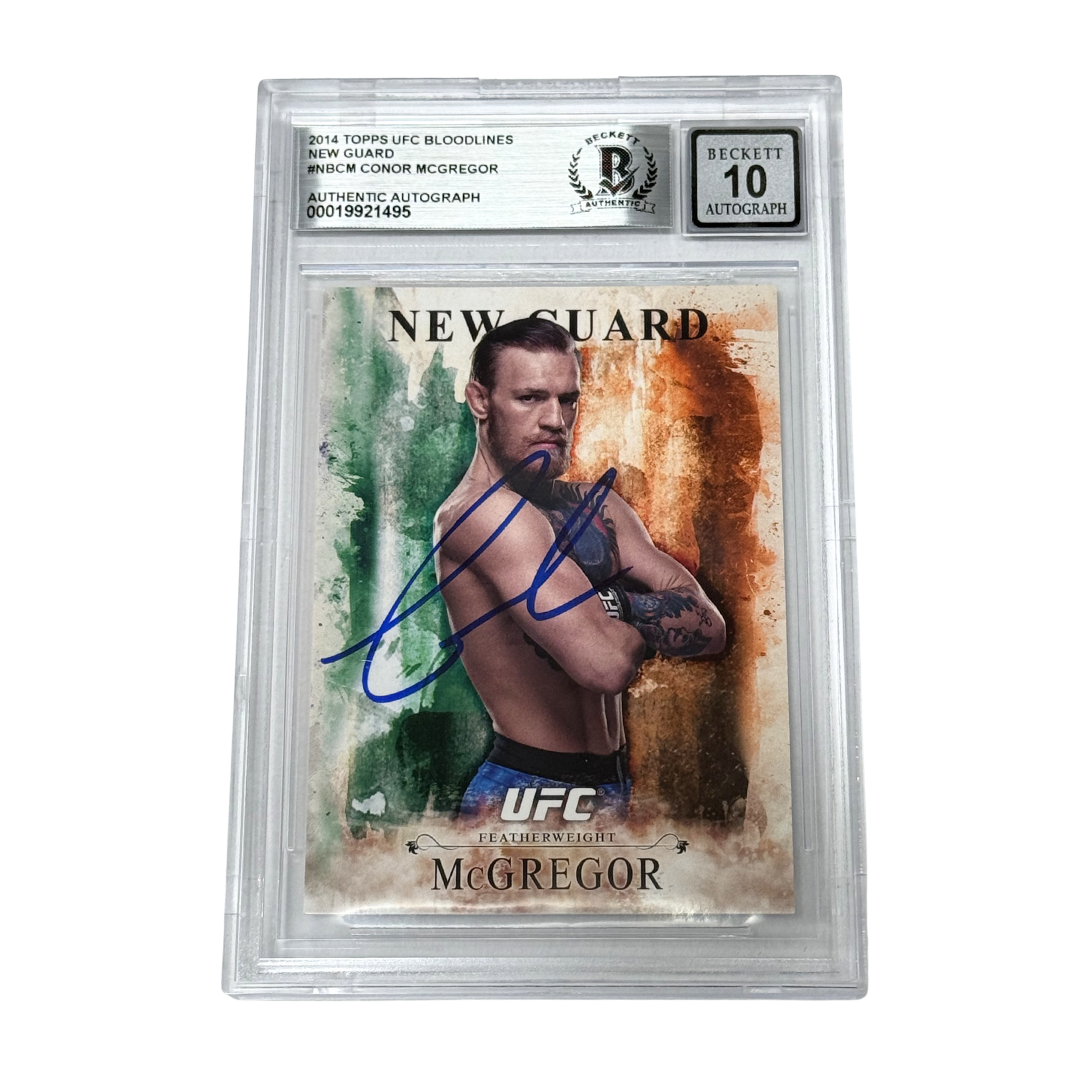 Conor McGregor Signed 2014 Topps UFC Bloodlines New Guard - BGS AUTO 10