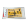 Pele Signed 1958 World Cup Ticket June 17th - PSA Auto 10